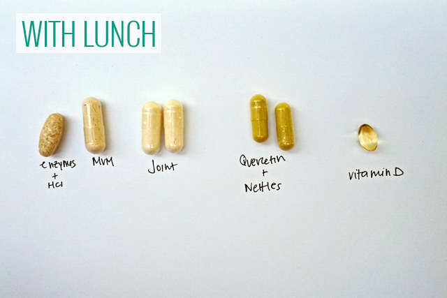supplements with lunch