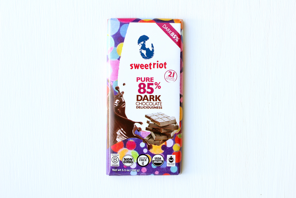 Sweetriot 85% dark chocolate