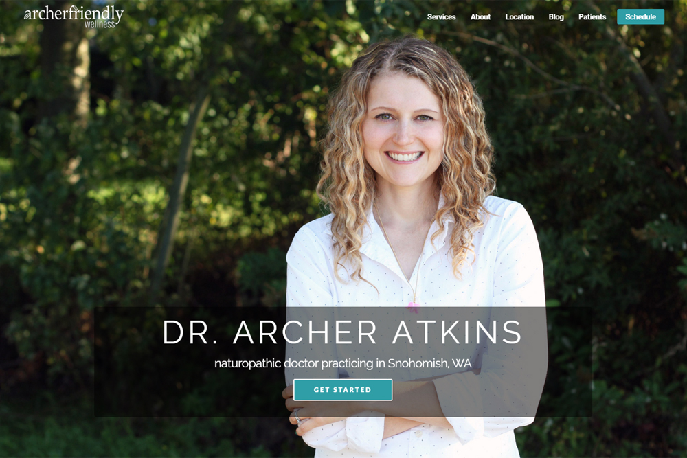 Archerfriendly Wellness website
