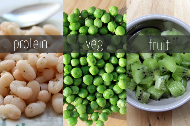 protein veg fruit