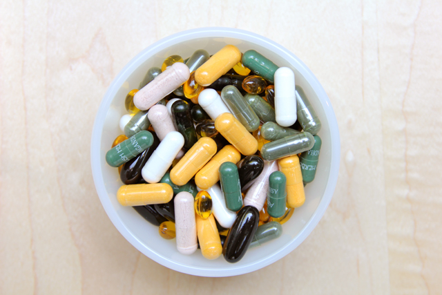 variety of natural supplements