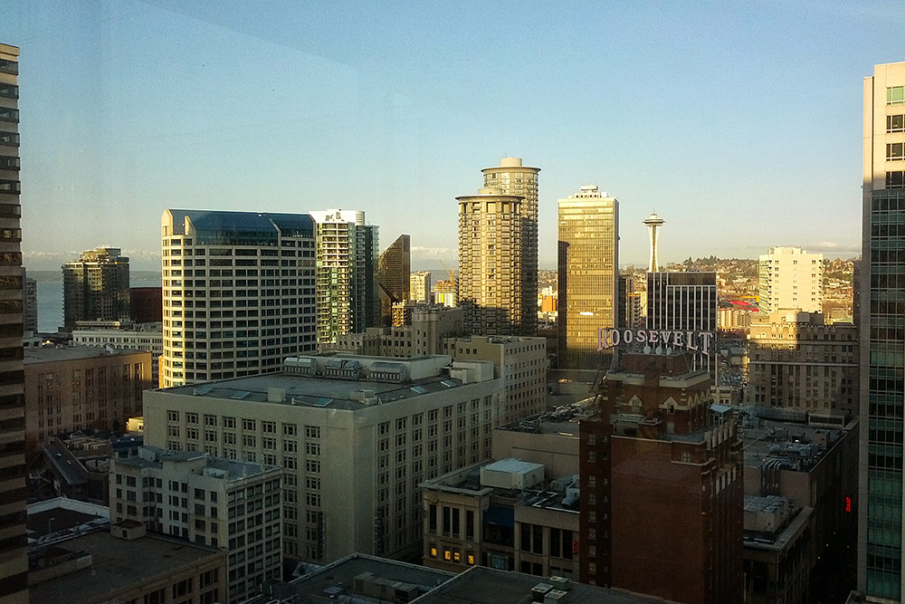 Seattle view from desk