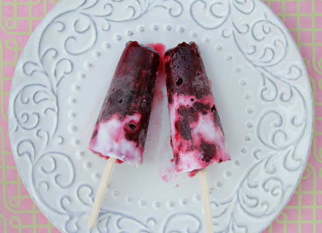 roasted smashed marionberry popsicle