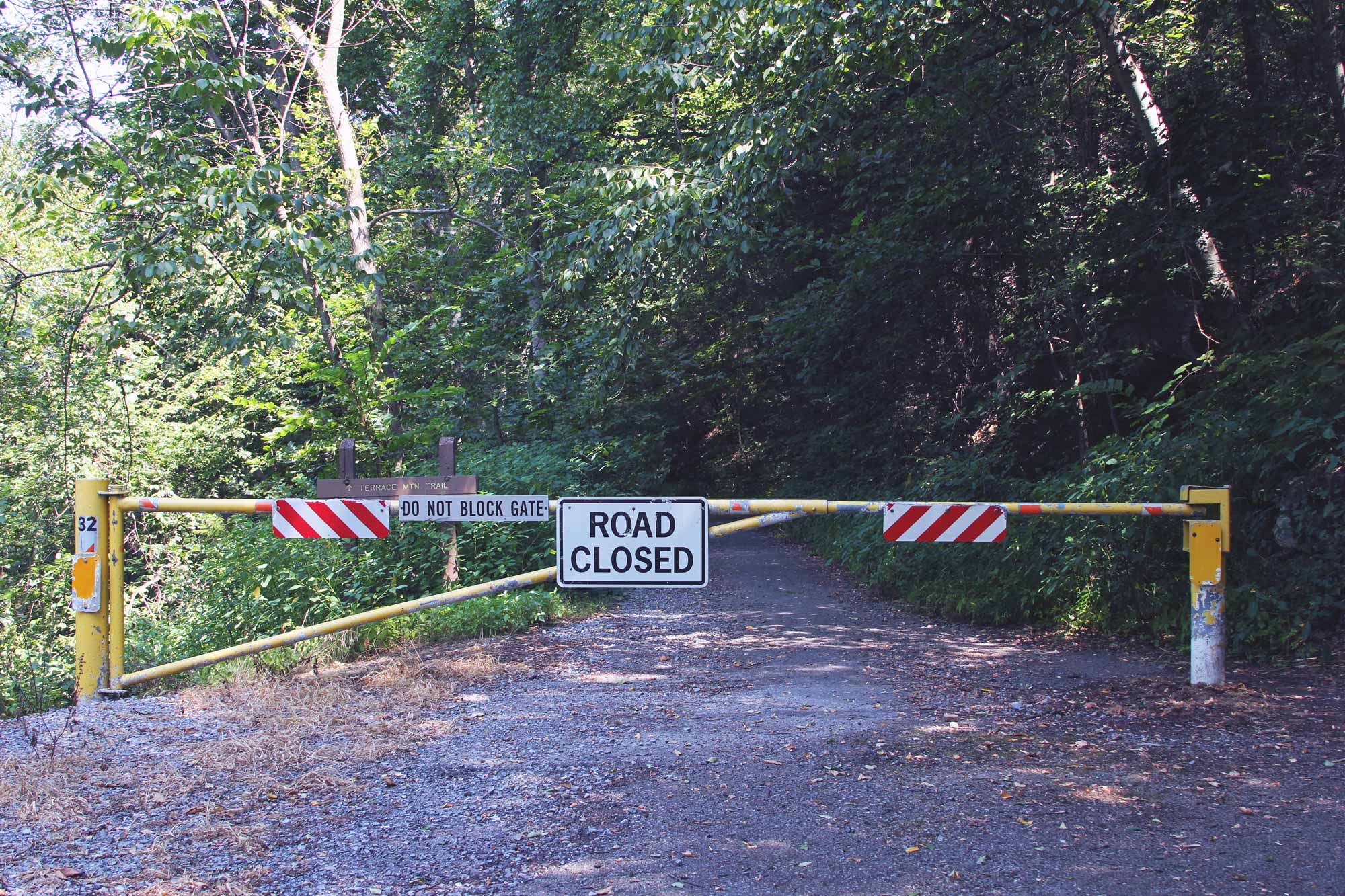 road closed sign