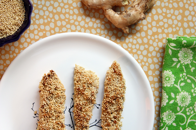 millet crusted chicken tenders