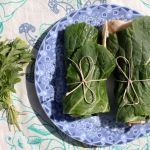 turkey collard greens oregano roll-up