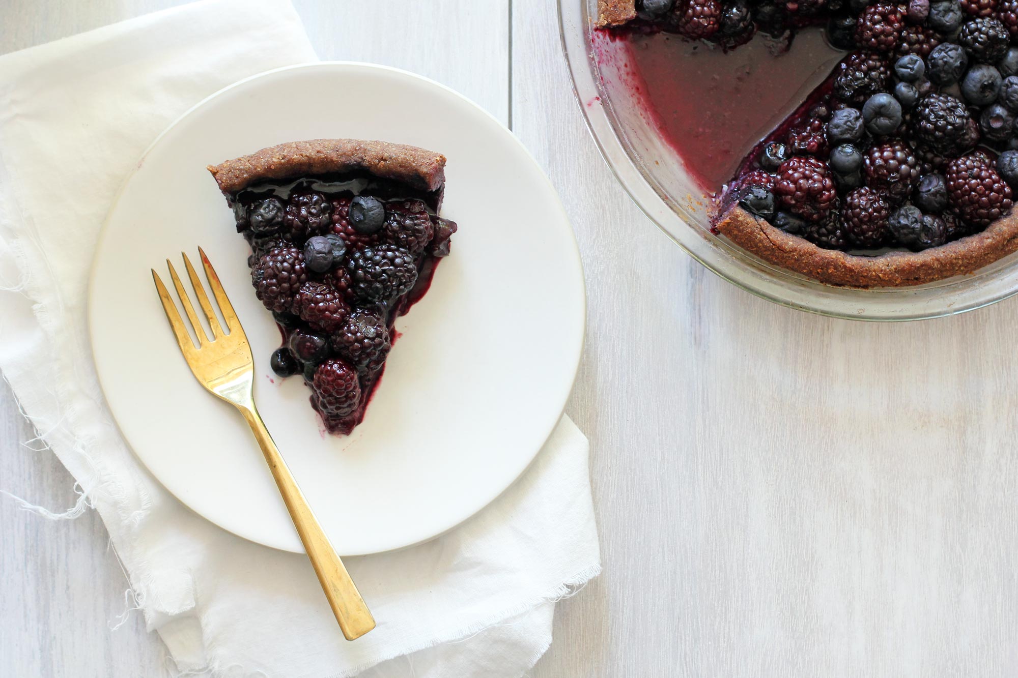 blueberry blackberry pie slice