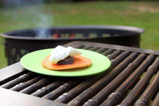 s'mores on yam slice